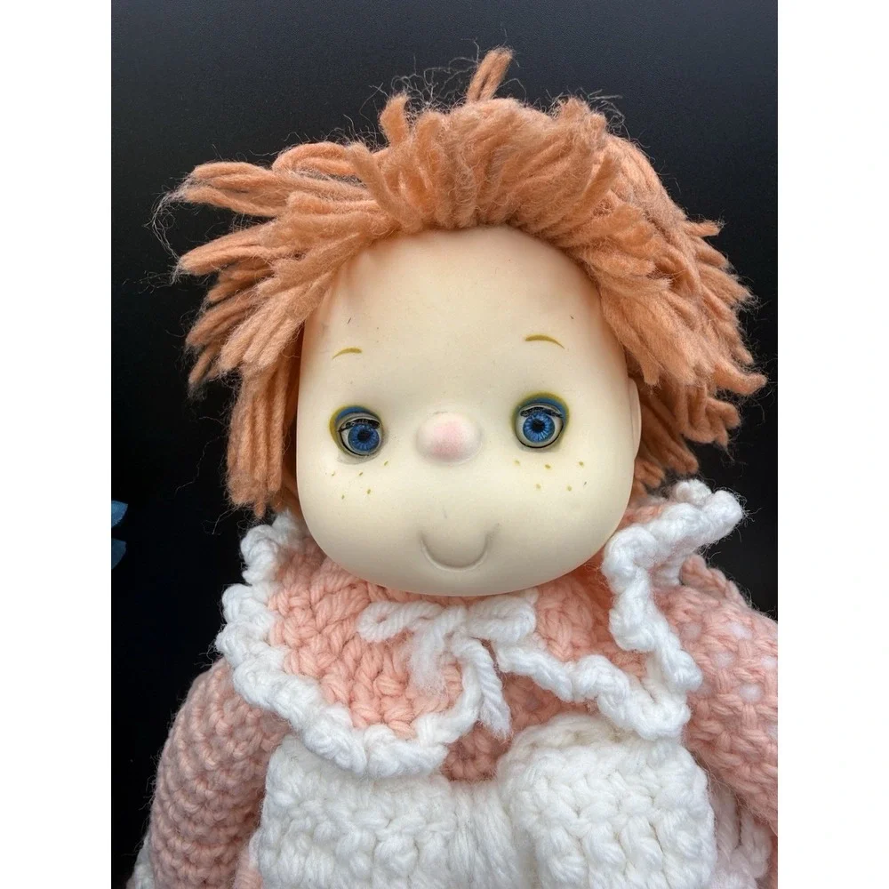Vintage Strawberry‎ Shortcake Doll Toy Crochet Hand Knitted 12